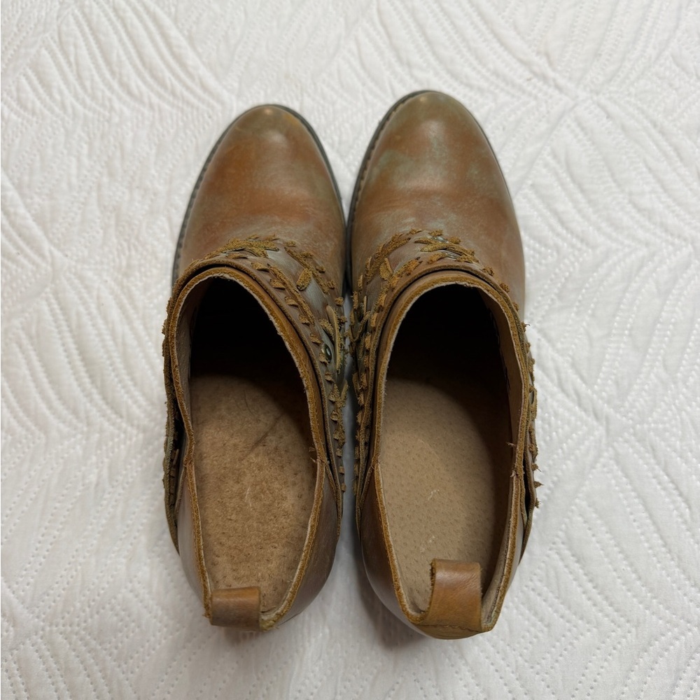 Circle G Women’s Patina Leather Western Ankle Boots. Size 8.5 - Picture 5 of 9